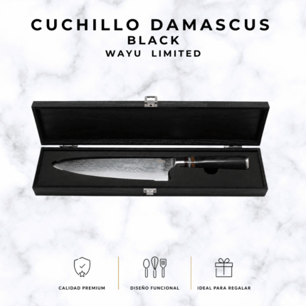 CUCHILLO DAMASCUS BLACK